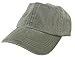 Levine Hat Unisex Stone Washed Cotton Baseball Cap Adjustable Size (One Size, Olive)