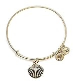 Alex and Ani Sea Shell Charm Bangle Rafaelian Gold Finish Bracelet, A11EB114RG