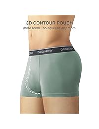 David Archy - Conjunto de ropa interior para hombre, 4 unidades, ultra suave, transpirable, de bambú