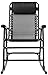 Amazon Basics Foldable Rocking Chair, Black
