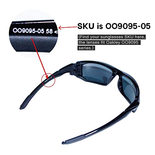 Walleva Replacement Lenses Oakley Scalpel Sunglasses - Multiple Options Available (Black - Polarized)
