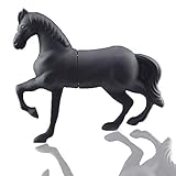 AreTop Cartoon Animal Creative Horse Shaped USB 2.0 Flash Drive Memory Stick Thumb Drive (Black 16GB)