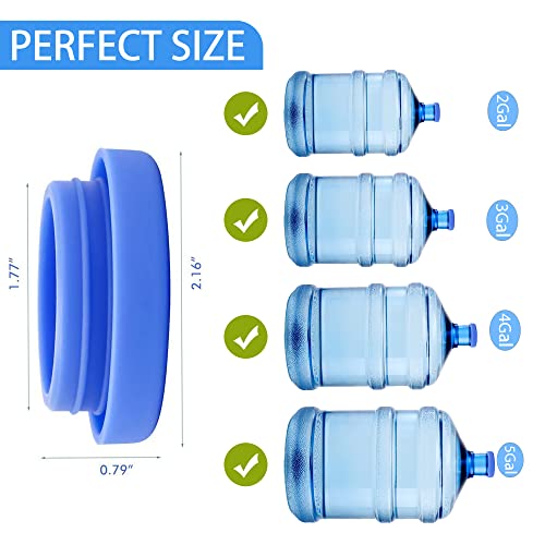 5 gallon water jug cap , Reusable Bottle Caps primo water bottle caps,Silicone No Spill Top Lids