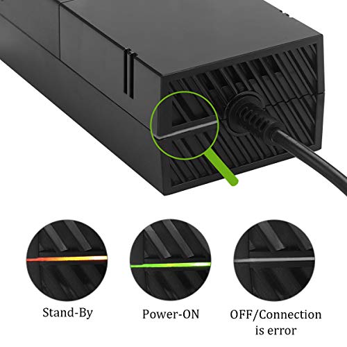 image for NTCON Xbox One Power Supply Brick with Power Cord,(Low Noise Version) 