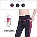 picotee Capri Leggings with Pockets for Women Mesh Camo Leggings Active Yoga Pants High Waisted Black Rose Red Medium