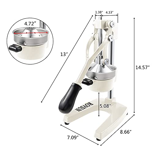 ROVSUN Professional Citrus Juicer Lemon Squeezer, Commercial Grade Manual Fruit Press Juicer for