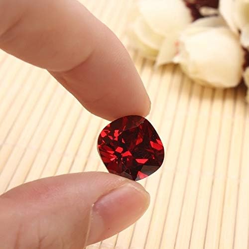 Dalas Unique 12,85 CT 12 mm Cuadrado Sangre Rojo rubí sin Calentar ...