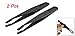 uxcell a11120600ux0205 Anti-Static Flat Tip Tweezers Electronic Repair Tool (2 Piece)