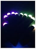WDCS LED Gloves Party Light Show Gloves- 6 Light