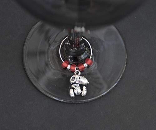 Beagle-Snoop-Dog-Wine Glass Charms-Set of 6