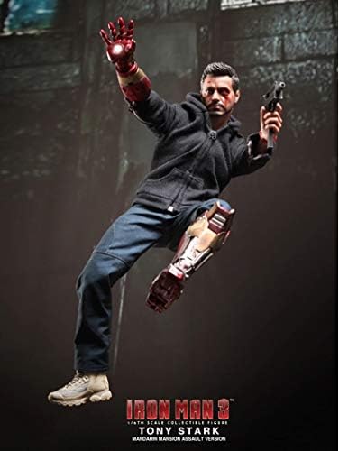 Collectible Damaged Version Figure Model MMS209 1/6 Scale Full Set Iron Man 3 Tony Stark (The Mechanic) Mandarin Mansion Assault Model Toys For Gift