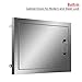 CO-Z Outdoor Kitchen Doors, 304 Brushed Stainless Steel Single Access Doors for Outdoor Kitchen, Commercial BBQ Island, Grilling Station, Outside Cabinet, Barbeque Grill, Built-in (20