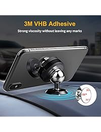METRANS - Soporte magnético para coche para iPhone X, 8 8 Plus, 7 7 Plus, Samsung S9, S8, S7, S6 y más