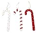 SALLY FOSTER Ceramic Candy Cane Ornaments - Set Of 3