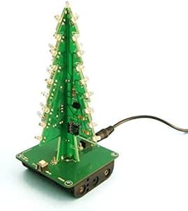 Kuman CTR-30 3d árbol de Navidad LED DIY Kits con 5 V adaptador de