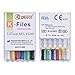 Annhua Endodontic Root Canal K Files 25MM Stainless Steel K-Files with Assorted Sizes, Sturdy Hand Use Dental Endodontic Endo K Files for Treatment, 15-40# | 6 Pcs