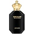 Lonkoom Dark Allure Perfume for Men, 3.4 Fl Oz/100ml Eau de Parfum Spray Long-Lasting Fragrance, Leather Notes of Cinnamon, Leather, Tobacco, Rum, Vanilla