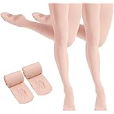 HETH Ballet Tights for Girls - Ultra Soft Dance Tights Convertible Tight
