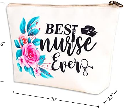 FaCraft Nurses Gifts for Women Nursing Students Best Nurse Ever Makeup Bag,Nursing Cosmetic Travel Bags for Nursing School Graduation Gifts Nurses Retirement Gift Nurses Female Christmas Birthday Gifts 8 FaCraft Nurses Gifts for Women Nursing Students Best Nurse Ever Makeup Bag,Nursing Cosmetic Travel Bags for Nursing School Graduation Gifts Nurses Retirement Gift Nurses Female Christmas Birthday Gifts