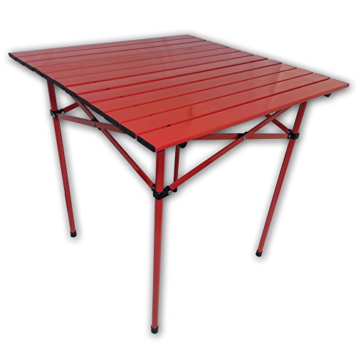 Table in a Bag TA2727R Aluminum Portable Table with Carrying Bag, Tall, Red