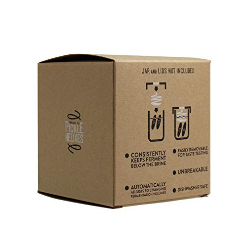 Trellis + Co. Stainless Steel PickleHelix Coils, Fermentation Weights 3 Pack For Wide Mouth