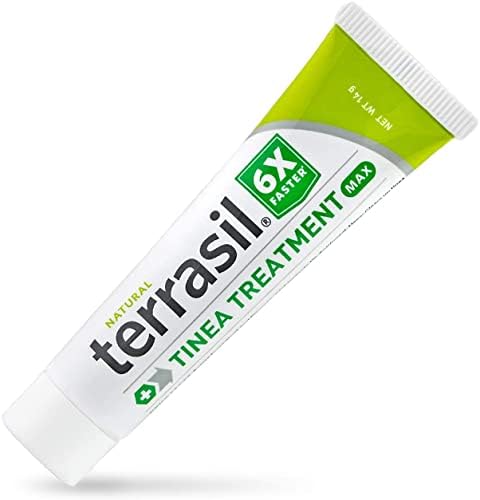 terrasil Tinea Versicolor Treatment Cream Max Strength, Antifungal Tinea Cream, Clinically Proven 1% Clotrimazole, Treats Most Ringworm & Fungal Infections, Soothing Relief of Itchy Dry Skin (.5oz)
