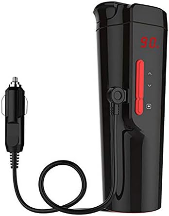 AWAKMER 12V Car Electric Smart Travel Heated Coffee Mug On the Go Auto Cup warmer for Ca