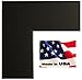 US Art Frames 24x30 - Inch Picture Frame, Smooth Wrapped Finish, 1.25 - Inch Wide Flat, Black, Wood Composite MDF