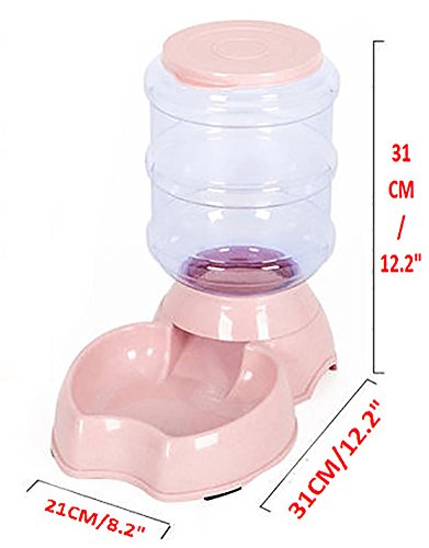 MaruPet Dog Feeding Bowl for Puppy <7 lbs with 8.3 Pound 16 Cups Capacity Automatic Gravity Feeder and Food Dispenser for Teddy, Chihuahua, Shih Tzu, Yorkshire Terriers Feeder