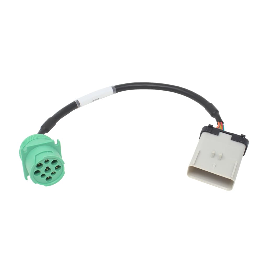 Photo 1 of RP1226 14 Pin To J1939 Type 2 Green 9 Pin Conversion Cable PACCAR ELD 1ft Length PN HTC-035