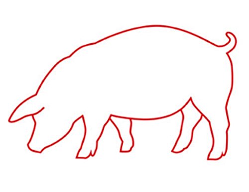 Pig Stencil Made From 4 Ply Matboard