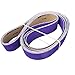 Sackorange 2 Inch x 72 Inch Metal Grinding Zirconia Sanding Belts - One Each of 40 80 100 and 120 Grits - Purple Regalite Resin Bond Cloth Sanding Belt, 4 Pack (2x72in)