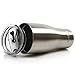 Smart Cooler 30 Oz. Sweat Free Ultra-Tough Double Wall Stainless Steel Tumbler Cup with Leak-proof Heavy Duty Tumbler Lids (Slide Lid & Flip Lid), Straw, & Cleaning Brush - Stainless Steel