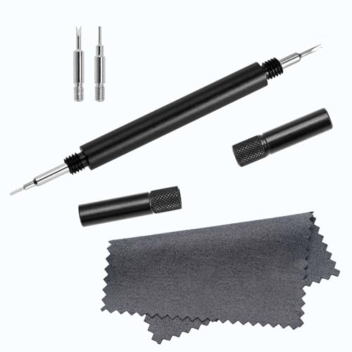 BISONSTRAP Watch Band Spring Bars Tool Kit, Watch Link Removal and Band Replacement Tool, Pin Installation, Polishing Cloth