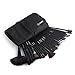32pcs Vander Professional Premium Synthetic Kabuki Makeup Brush Set Cosmetics Foundation Eyebrow Shadow Blush Eyeliner Face Powder Brush Makeup Brush Kit + Makeup Bag Pouch Case(Black)