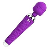 CNHIDEE Mini Multi-Speed Waterproof Therapeutic Wireless Power Wand Vibrator Massager, Purple, 4.16 Ounce