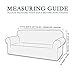CHUN YI Stretch Oversized Sofa Slipcover 1 Piece Couch Cover, 4 Seater Settee Coat Soft with Elastic Bottom, Checks Spandex Jacquard Fabric, X-Large, Light Gray