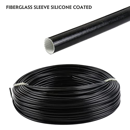 Silicone Fiberglass Sleeve Heat Shield Wire Protective High Temperature