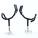 Amarine Made Sure Grip Steel 20 Degree Angle Rod Holder with Mounting Base, Metric M10x1.5 Thread Coated Steel Rod-PVC Dipped Fishing Pole Holders for Boat (2Pcs)