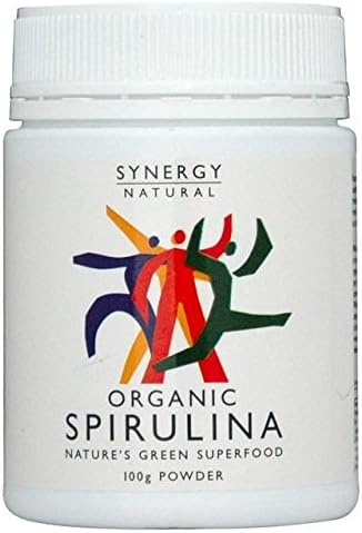 Synergy 100% Natural Organic Spirulina Powder - 100g (0.22lbs)