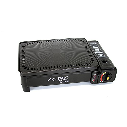 Evelyne GMT-10270 2 in 1 Portable BBQ Butane Gas Stove with Grill Rand and Griddle