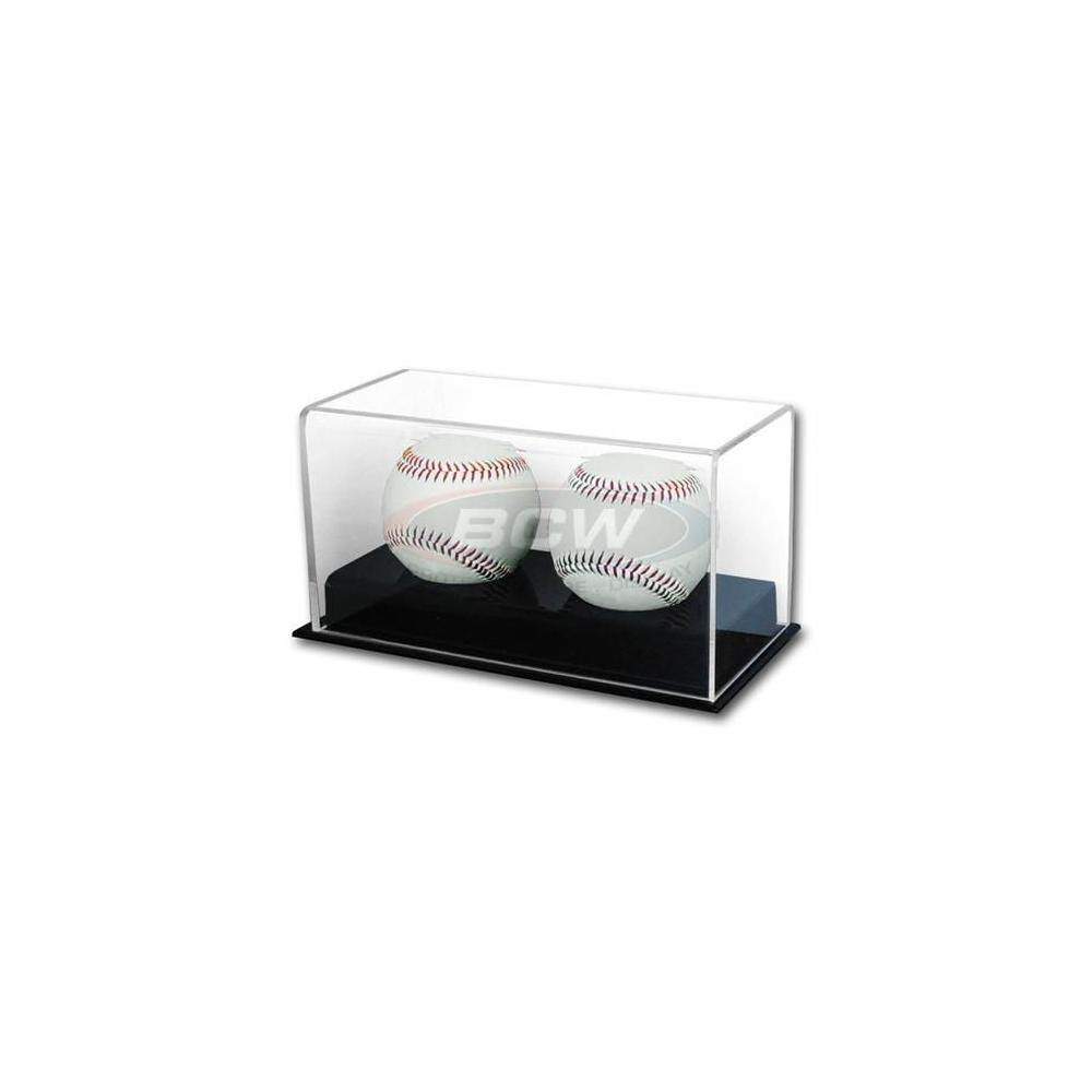 BCW Deluxe Acrylic Double (2) Baseball Holder - Sports Memoriablia - Sportscards Collecting Supplies
