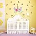 Accmor Unicorn Wall Decals, Unicorn Wall Sticker Decor, Unicorn DIY Stickers for Baby Girls Kids Bedroom Playroom Party Decoration (Unicorn, Heart)