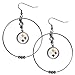 NFL Siskiyou Sports Womens Pittsburgh Steelers 2 Inch Hoop Earrings One Size Team Color