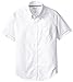 French Toast Boys' Big Short Sleeve Oxford Dress Shirt (Standard & Husky), White, 10