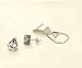 Fashion Women's Earrings White Swarovski Crystal Stone Titanium Steel Stud Earring Gift