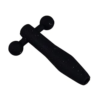 EROSPA® Silikon Penis-Plug Dilator 46 mm Ø 8-10 mm - Prinzenzepter - Innen Hohl 4 mm - schwarz