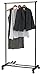 Simple Houseware Portable Closet Hanging Clothing Garment Rack with Wheels