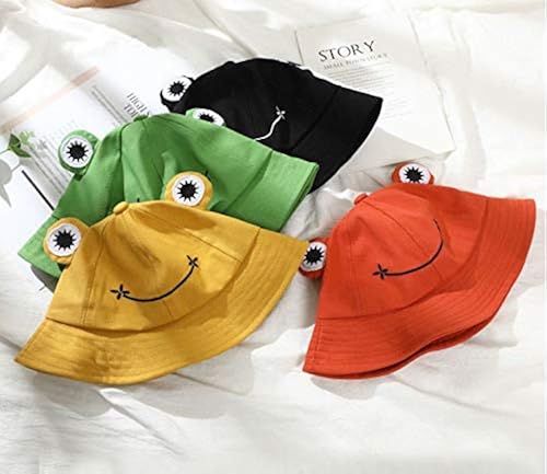 Cute-Green-Frog Adults Bucket-Hat Wide Brim Fisherman Fun Bucket