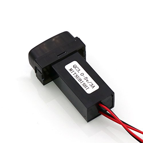 QC3.0+5V 3A Dual USB Power Socket, Quick Charge Car Charger USB Adapter for Smart Phone PDA iPad iPhone Android GPS Use for Mitsubishi